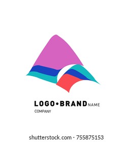 Simple Abstract Geometric Corporate Logo Design