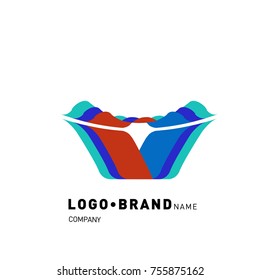 Simple Abstract Geometric Corporate Logo Design