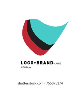 Simple Abstract Geometric Corporate Logo Design