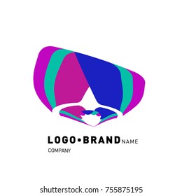 Simple Abstract Geometric Corporate Logo Design