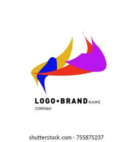 Simple Abstract Geometric Corporate Logo Design
