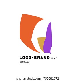 Simple Abstract Geometric Corporate Logo Design