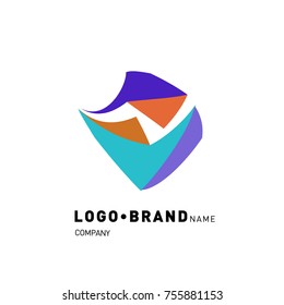 Simple Abstract Geometric Corporate Logo Design