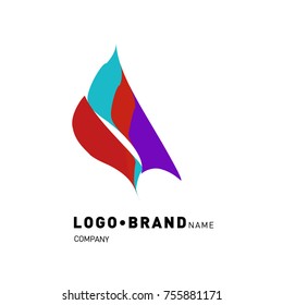 Simple Abstract Geometric Corporate Logo Design