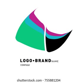 Simple Abstract Geometric Corporate Logo Design