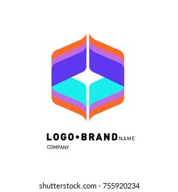 Simple Abstract Geometric Corporate Logo Design