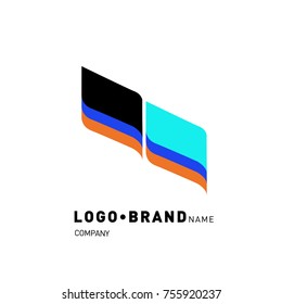 Simple Abstract Geometric Corporate Logo Design