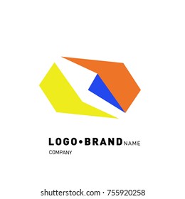 Simple Abstract Geometric Corporate Logo Design