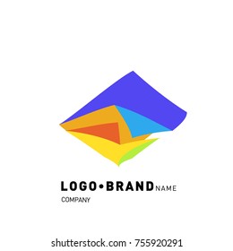 Simple Abstract Geometric Corporate Logo Design