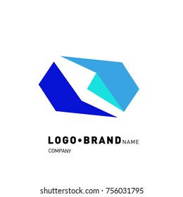 Simple Abstract Geometric Corporate Logo Design