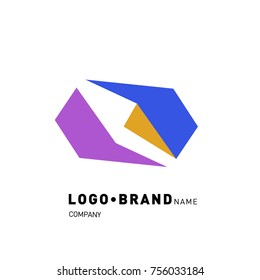 Simple Abstract Geometric Corporate Logo Design