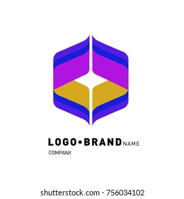 Simple Abstract Geometric Corporate Logo Design