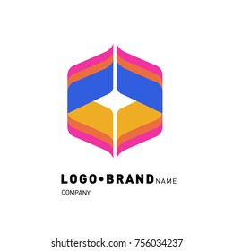 Simple Abstract Geometric Corporate Logo Design