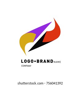 Simple Abstract Geometric Corporate Logo Design