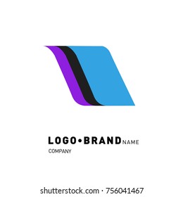 Simple Abstract Geometric Corporate Logo Design