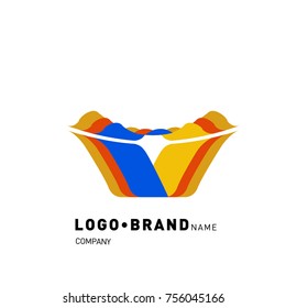 Simple Abstract Geometric Corporate Logo Design