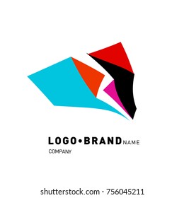 Simple Abstract Geometric Corporate Logo Design