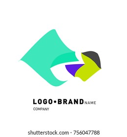 Simple Abstract Geometric Corporate Logo Design
