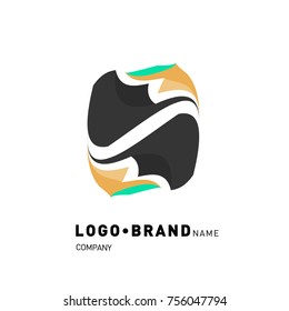Simple Abstract Geometric Corporate Logo Design
