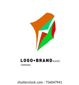 Simple Abstract Geometric Corporate Logo Design