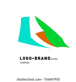 Simple Abstract Geometric Corporate Logo Design