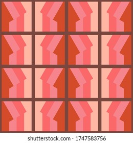 Diseño geométrico abstracto simple. Patrón repetido colorido para textil, papel de pared, papel de envoltura, impresiones, diseño de superficie, web u otro acento, etc.