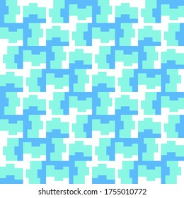 Simple abstract geometric design. Colorful repeated pattern for textile, wallpaper, wrapping paper, prints, surface design, web or another accent etc.