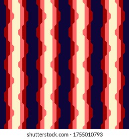 Simple abstract geometric design. Colorful repeated pattern for textile, wallpaper, wrapping paper, prints, surface design, web or another accent etc.