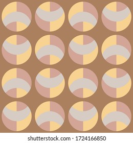 Diseño geométrico abstracto simple. Patrón repetido redondeado para textil, papel pintado, papel envolvente, impresiones, diseño de superficie, web u otro acento, etc.