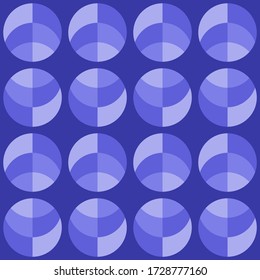 Simple abstract geometric design. Rounded repeated pattern for textile, wallpaper, wrapping paper, prints, surface design, web or another accent etc.