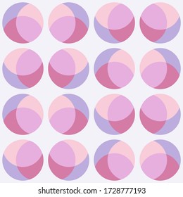 Simple abstract geometric design. Rounded repeated pattern for textile, wallpaper, wrapping paper, prints, surface design, web or another accent etc.