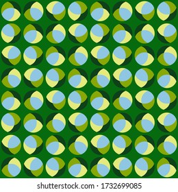 Simple abstract geometric design. Rounded repeated pattern for textile, wallpaper, wrapping paper, prints, surface design, web or another accent etc.