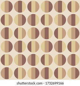 Simple abstract geometric design. Rounded repeated pattern for textile, wallpaper, wrapping paper, prints, surface design, web or another accent etc.