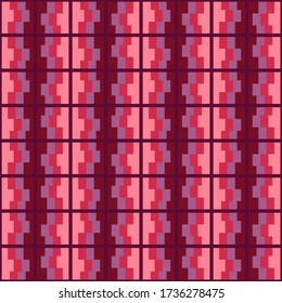 Simple abstract geometric design. Rounded repeated pattern for textile, wallpaper, wrapping paper, prints, surface design, web or another accent etc.