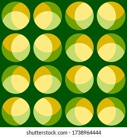 Simple abstract geometric design. Rounded repeated pattern for textile, wallpaper, wrapping paper, prints, surface design, web or another accent etc.