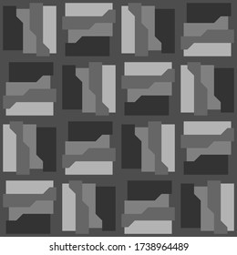 Simple abstract geometric design. Rounded repeated pattern for textile, wallpaper, wrapping paper, prints, surface design, web or another accent etc.