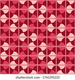 Simple abstract geometric design. Rounded squares repeated pattern for textile, wallpaper, wrapping paper, prints, surface design, web or another accent etc.