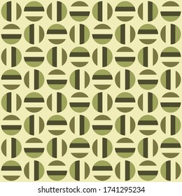 Simple abstract geometric design. Rounded repeated pattern for textile, wallpaper, wrapping paper, prints, surface design, web or another accent etc.