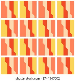 Simple abstract geometric design. Rounded repeated pattern for textile, wallpaper, wrapping paper, prints, surface design, web or another accent etc.