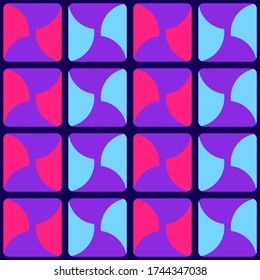 Diseño geométrico abstracto simple. Patrón repetido redondeado para textil, papel de pared, papel envolvente, impresiones, diseño de superficie, web u otro acento, etc.