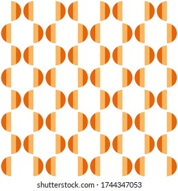 Simple abstract geometric design. Rounded repeated pattern for textile, wallpaper, wrapping paper, prints, surface design, web or another accent etc.