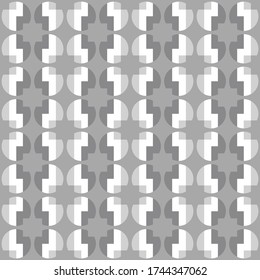 Simple abstract geometric design. Rounded repeated pattern for textile, wallpaper, wrapping paper, prints, surface design, web or another accent etc.