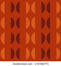 Simple abstract geometric design. Rounded repeated pattern for textile, wallpaper, wrapping paper, prints, surface design, web or another accent etc.