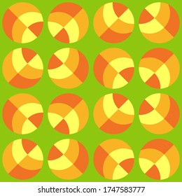 Simple abstract geometric design. Rounded repeated pattern for textile, wallpaper, wrapping paper, prints, surface design, web or another accent etc.