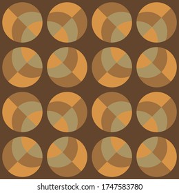 Simple abstract geometric design. Rounded repeated pattern for textile, wallpaper, wrapping paper, prints, surface design, web or another accent etc.