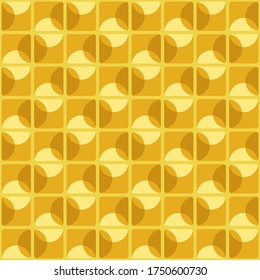 Simple abstract geometric design. Rounded repeated pattern for textile, wallpaper, wrapping paper, prints, surface design, web or another accent etc.