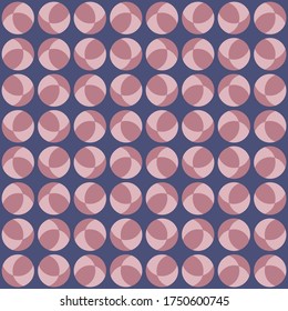 Simple abstract geometric design. Rounded repeated pattern for textile, wallpaper, wrapping paper, prints, surface design, web or another accent etc.