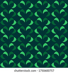 Simple abstract geometric design. Rounded repeated pattern for textile, wallpaper, wrapping paper, prints, surface design, web or another accent etc.
