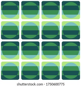 Simple abstract geometric design. Rounded repeated pattern for textile, wallpaper, wrapping paper, prints, surface design, web or another accent etc.