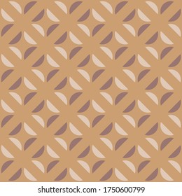 Simple abstract geometric design. Rounded repeated pattern for textile, wallpaper, wrapping paper, prints, surface design, web or another accent etc.